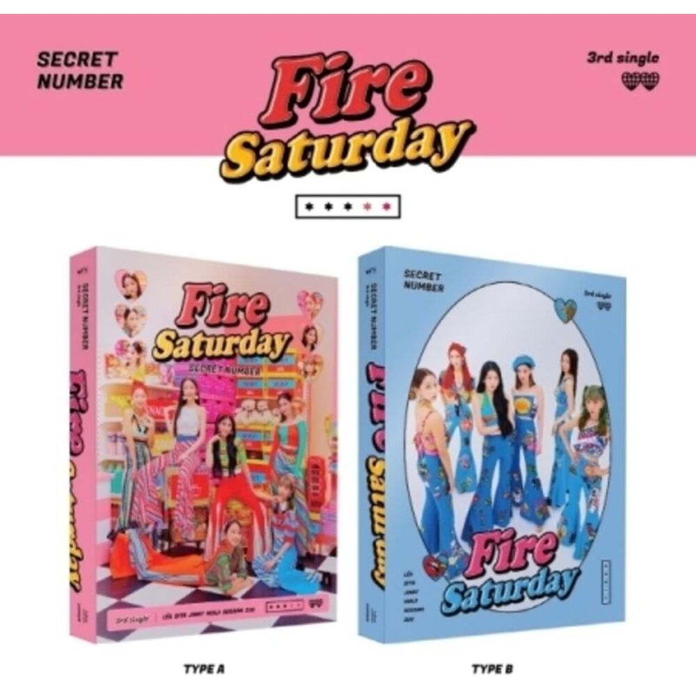 Secret Number - Fire Saturday (Random Cover) (incl. Photobook, 2 Tazos. 2 Door